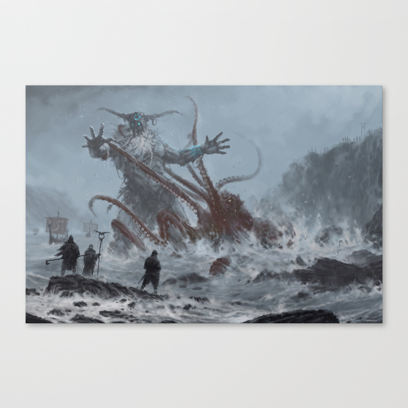 Ymaar The Ancient Protector Canvas Print By Mrwerewolf Society6