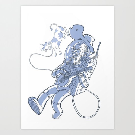 Space Hillbilly Art Print
