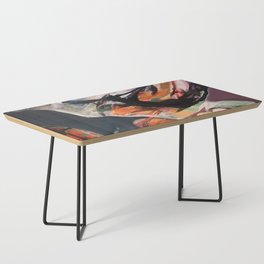 An Effeminate Winged Man Artwork  Coffee Table