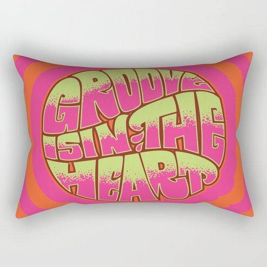 Groove is in the Heart Rectangular Pillow