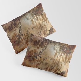 Old rusty iron brown Pillow Sham