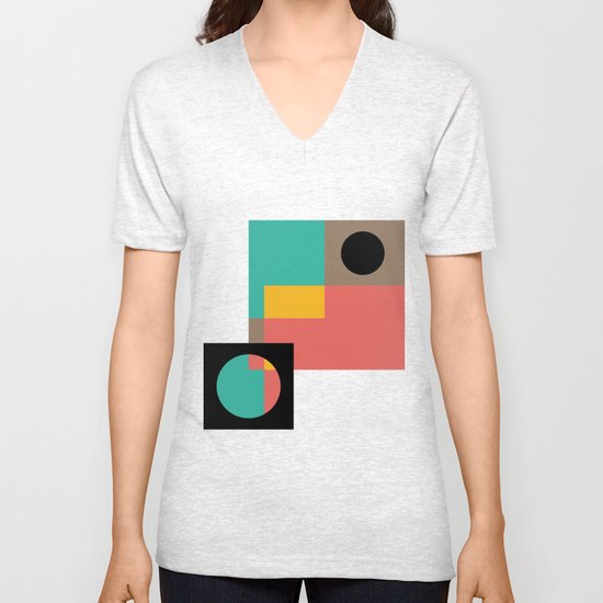 Geometric Crazy 1 Unisex V-Neck