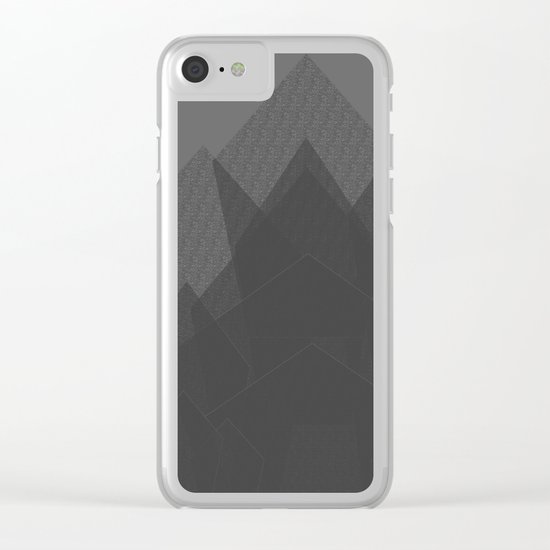 Grey Mountain Climbing. Rock Climbing Clear iPhone Case