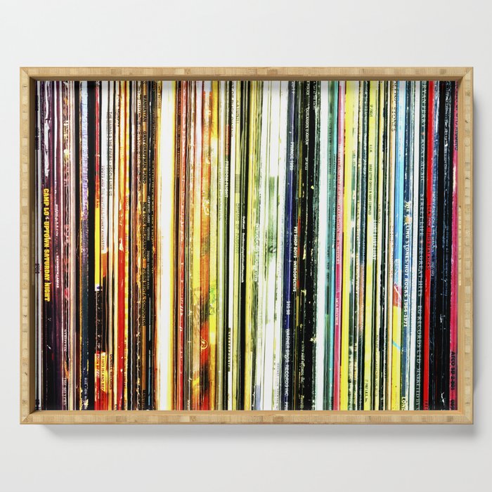 a rainbow of records! Serving Tray