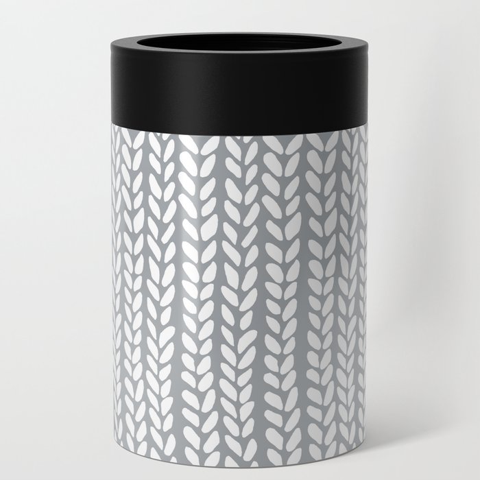 Knit Wave Grey Can Cooler
