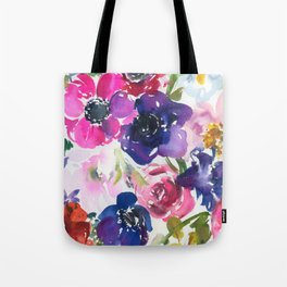 rainbow floral pattern N.o 3 Tote Bag