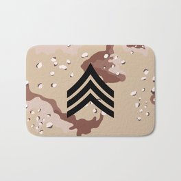 Sergeant (Desert Camo) Bath Mat | Camo, Us, Military, Officer, Desert, Nco, Storm, Stripes, Non, Sergeant 