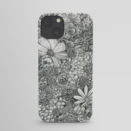 Boxed Flowers iPhone Case