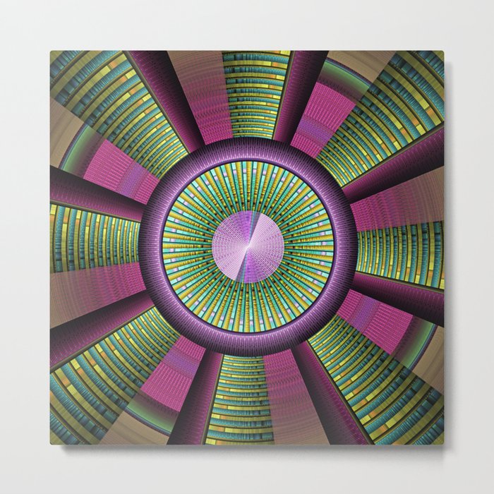 Round and Colorful Metal Print