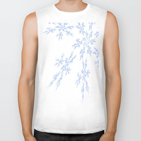 Snowflakes Falling Biker Tank