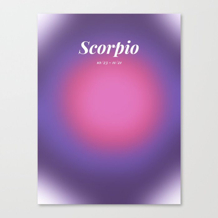 Scorpio Colors Canvas Print