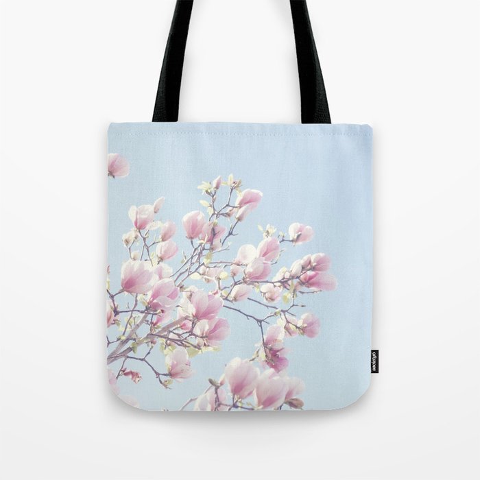 Pink magnolias Tote Bag