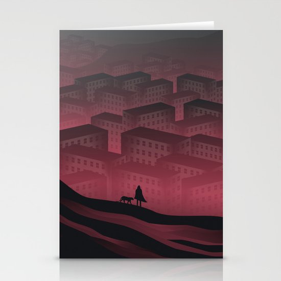 Sleeping Town Stationery Cards