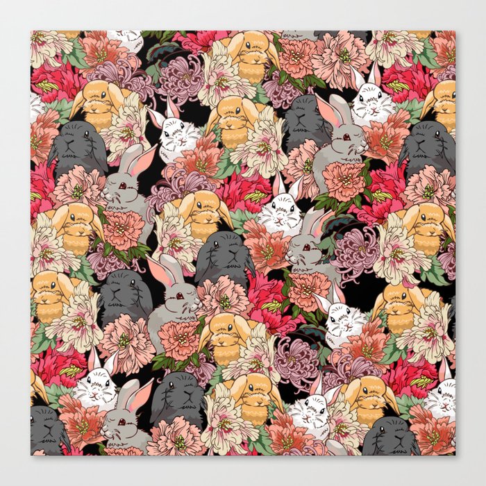 Because Bunnies Wall Hanging by Huebucket | Society6