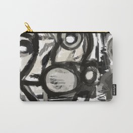 Grey Street art graffiti expressionist Carry-All Pouch