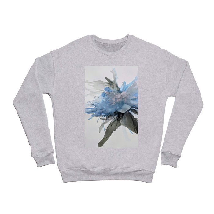 Ink Flower Blue Crewneck Sweatshirt