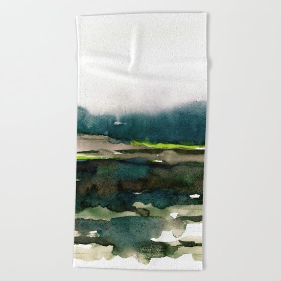 layers of colour 1 Beach Towel
