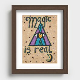 Magic Is Real Recessed Framed Print
