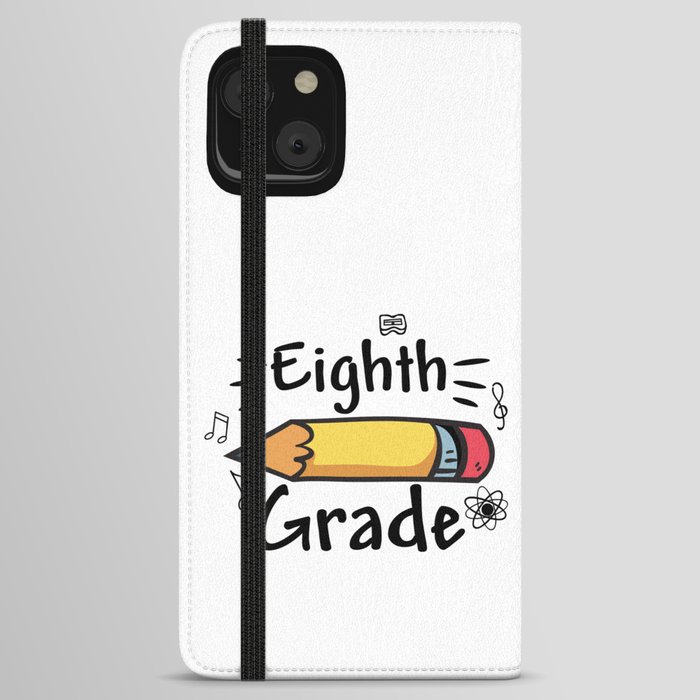 Eighth Grade Pencil iPhone Wallet Case
