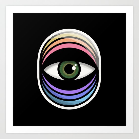 eye strain Art Print by illukace | Society6