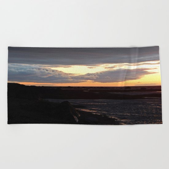Sunset on the St-Lawrence Beach Towel