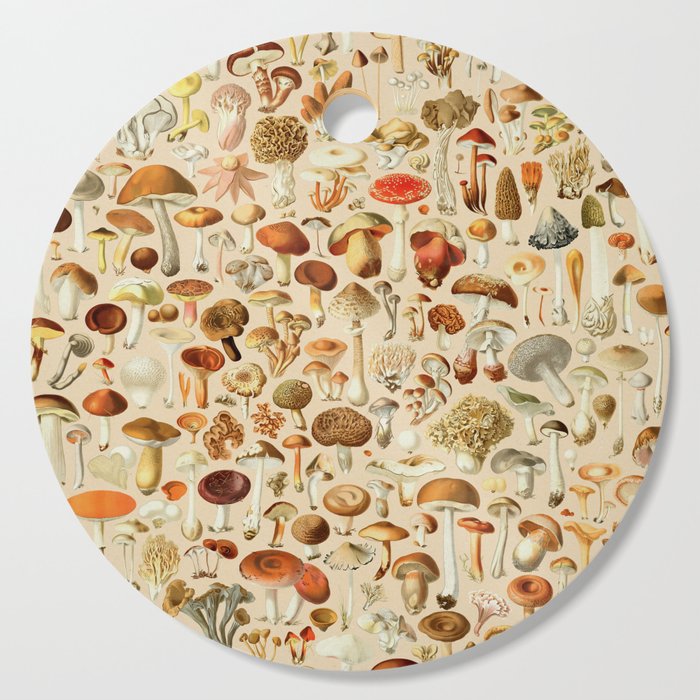 Vintage Mushroom Designs Collection Cutting Board