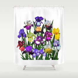 Iris garden Shower Curtain