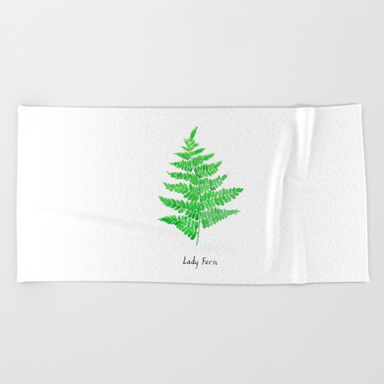 Lady fern Beach Towel