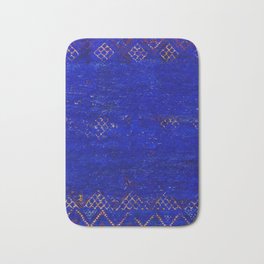 -A5- Royal Calm Blue Bohemian Moroccan Artwork. Bath Mat | Hippie, Traditional, Travel, Bohemien, Boho, Inspiration, Sahara, Anthropologie, Epic, Graphicdesign 
