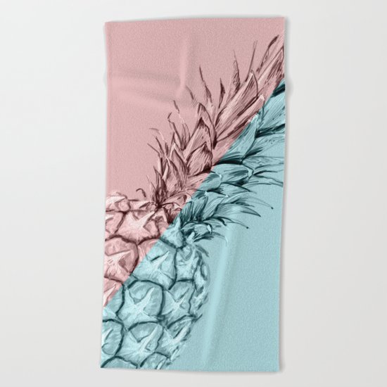 Pineapple 3 Beach Towel