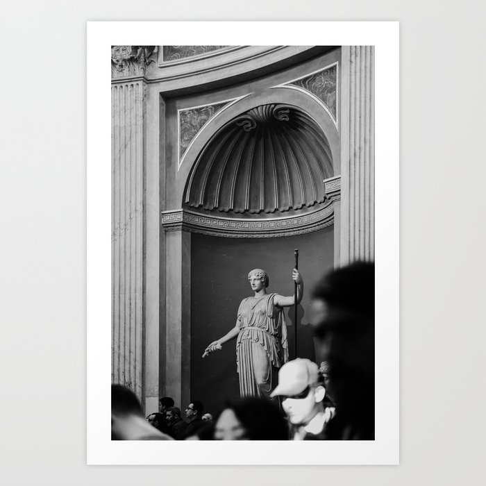 Statue near the entrance of The Vatican City, Italy | On vacation in Rome | Travel and food photography Art Print
