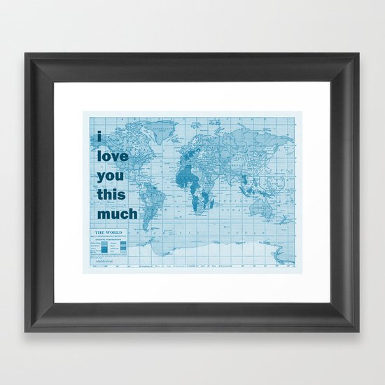 i love you this much Framed Art Print