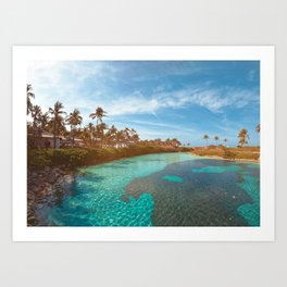 Tropical summer beach landscape Travel Photography Art Print