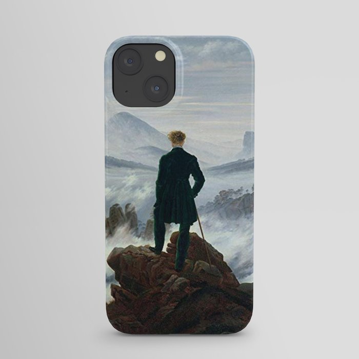 Wanderer above the Sea of Fog Painting by Caspar David Friedrich iPhone Case
