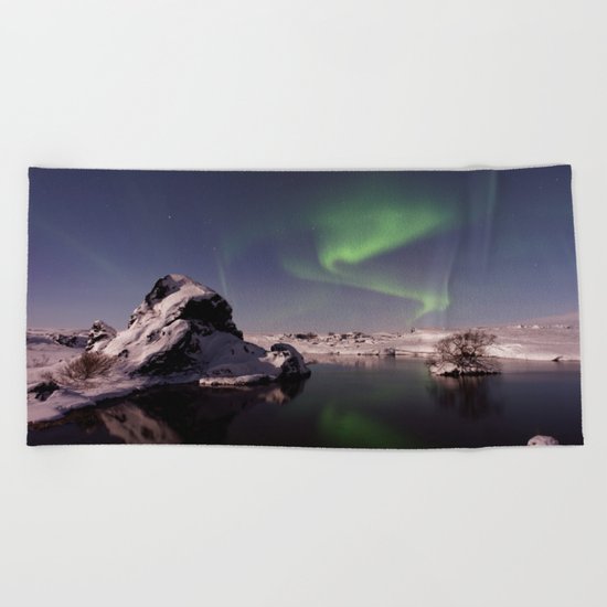 Northern Lights XVV Beach Towel