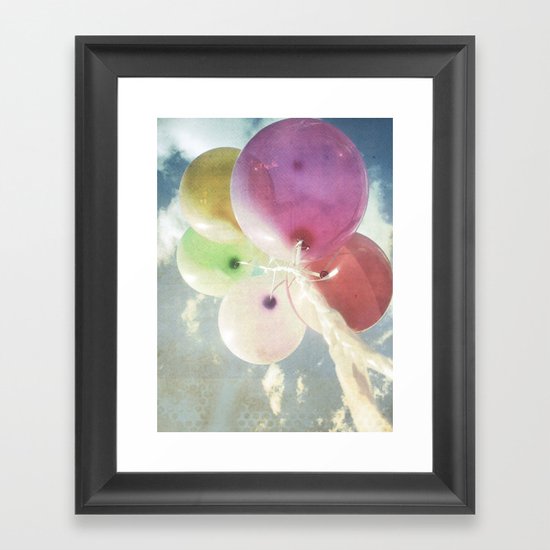 party balloons Framed Art Print
