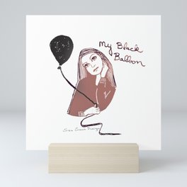 My Black Balloon Mini Art Print