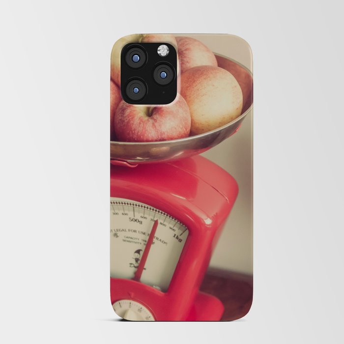 Apples in Scales Still Life iPhone Card Case