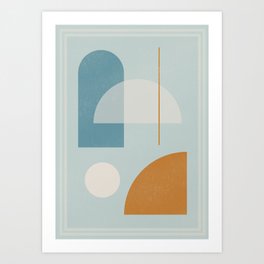Geometric Abstract 103 Art Print