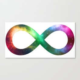 Neurodiversity Infinity Rainbow Galaxy Canvas Print