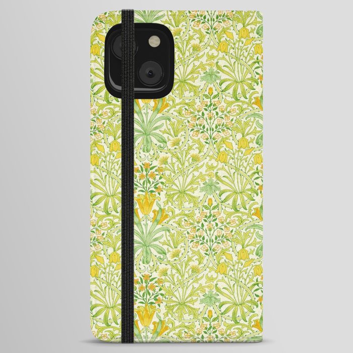 William Morris Woodland Weeds Sap Green iPhone Wallet Case