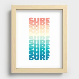 Surf Sunrise | Summer Surf Design Recessed Framed Print