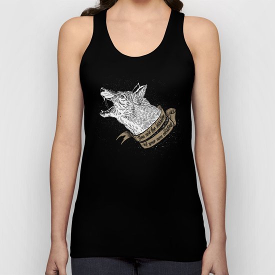 Wolf Protector (Black n Bronze collection) Unisex Tank Top