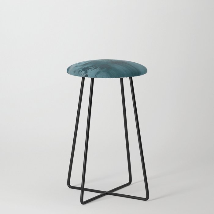 Born To Be Extraordinary - modern abstract textured palette knife Counter Stool