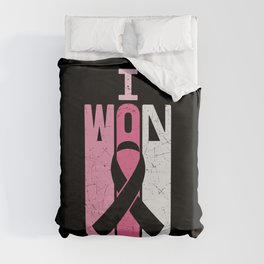 I Won Breast Cancer Awareness Duvet Cover
