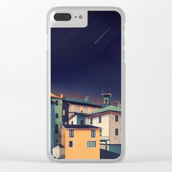 Castles at Night Clear iPhone Case