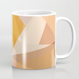 modern triangle mosaic - multi peach Coffee Mug