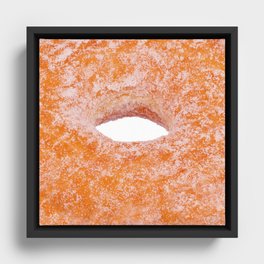 Sugared Donut Framed Canvas