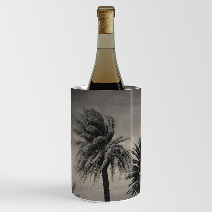 Palm Paradise in Black and White Wine Chiller