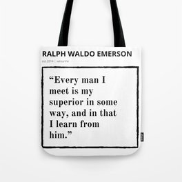 11  | Ralph Waldo Emerson Quote | 200930 | Motivational Inspirational Motivating Inspiring Tote Bag